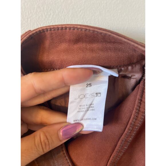 NEW Joe's Jeans The Callie Wax Coated High Rise Bootcut Brown Denim Jean - Picture 8 of 10